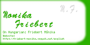 monika friebert business card